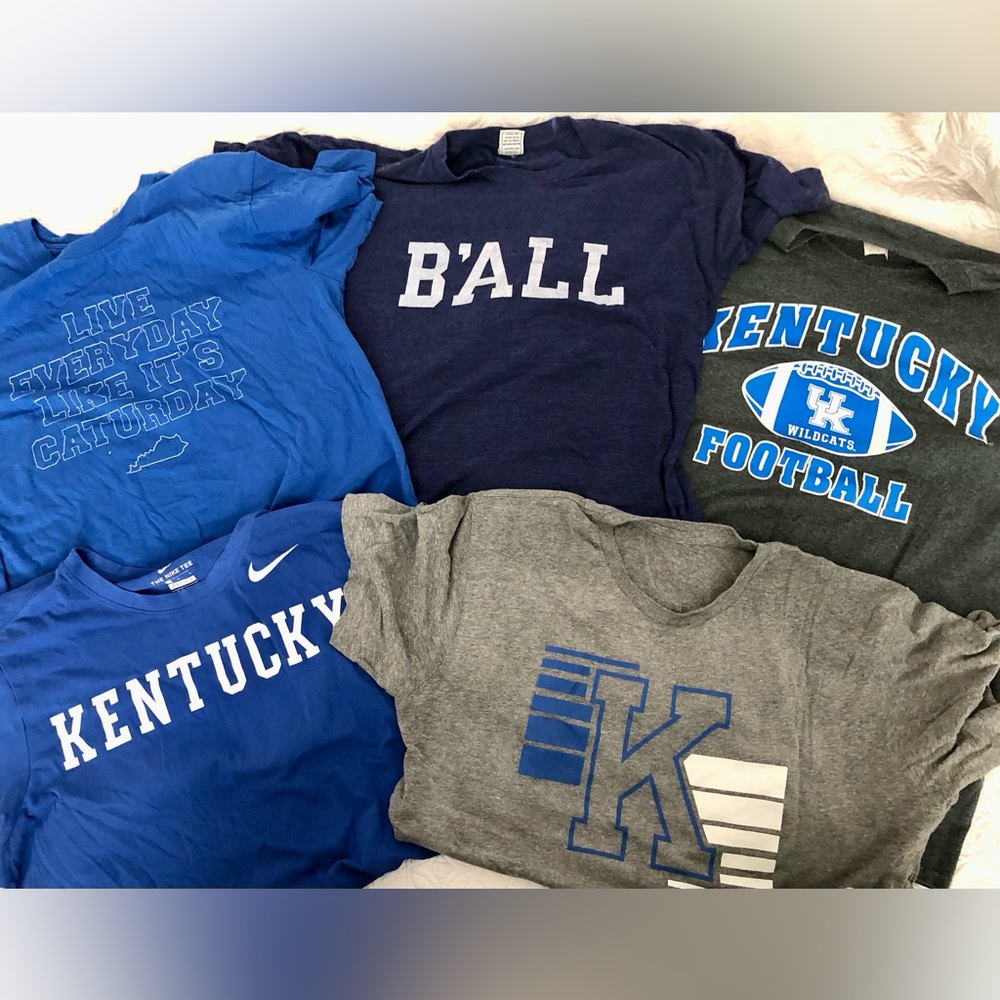 Lot of UK University of Kentucky tshirts
